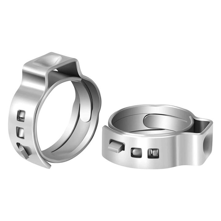 100Piece High-Quality 304 Stainless Steel Pex Crimp Rings Pex Pipe Fitting Clamp Rings 1/2-Inch
