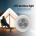 3 LED Touch Ceiling Night Lamp, Battery Powered Stick Tap Touch Lamp LED Light, Self Adhesive Ceiling LED Lights for Room ,Bedside Table Night Light. 