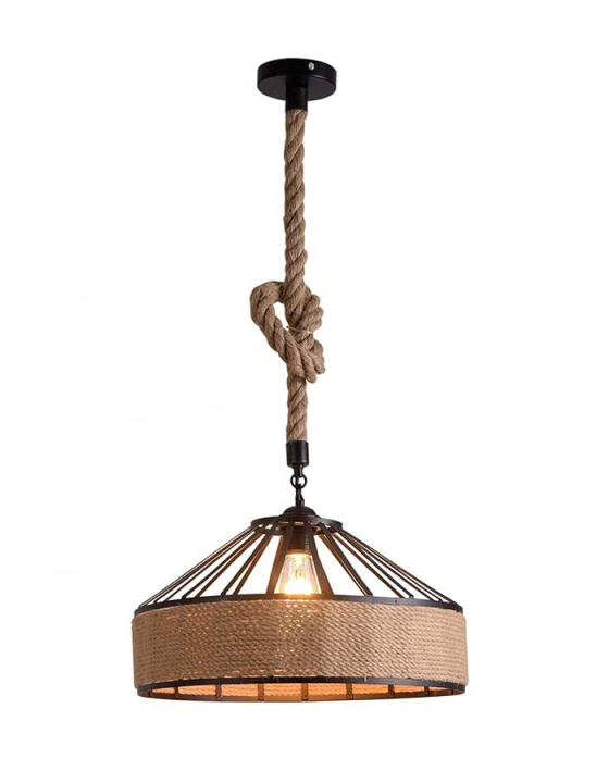 Retro Hanging, Hanging Lamp, Hanging Rope Lamp, Hanging Light | Ceiling Light | Pendant Lamp for Home Decor | Stylish Ceiling & Pendant Lighting | Room lights | Led bulbs (Bulb Not Included)