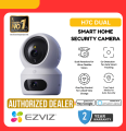 Ezviz by Hikvision H7C 4MP+4MP Dual Lens Wireless Wi-Fi IP Camera Indoor Pan/Tilt 2K+ Security CCTV Camera | Loud Noise Detection | Human Shape Detection | Color Night Vision | Two-Way Talk | Co-Detection Auto-Tracking | Supports Up to 512GB Storage. 