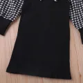 Humor Bear Autumn Children's Dresses Baby Girl Kid Clothes Plaid ing Dress for 2-6 Years. 