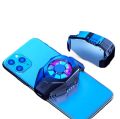 L01 RGB Mobile Radiator Phone Cooling Fan Case Cold Wind Handle Fan for PUGB Mobile Cooler Mobile Cooling Fan Case. 