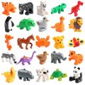 Classic Animal Series Block Figures Model Big Size Building Block Animals Educational Toys For Children. 