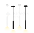 Modern Tube Ceiling Hanging Lights - Metal Cylindrical Hanging Light | Hanging Light | Ceiling Lamp | Hanging Light – Ceiling Lamp | Indoor Lights - Modern Pendant for Home & Office | LED/Filament Bulb Compatible (Bulb Not Included). 