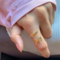 Personalized Adjustable Double Name Couple Rings For Women Stainless Steel Custom Two Names Birthday Jewelry Men/Women Gift. 