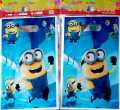 Pack of 10 Party Plastic Goodie Bags Birthday Gift Bags Minions Theme Bags. 