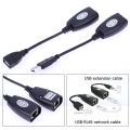 USB Extender over CAT5E or CAT6 Connection up to 150ft. 