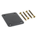 Electric Guitar Metal Neck Plate Reinforcing Stylish Touch Strengthen Connection 4 Holes Electric Guitar Neck Plate for. 