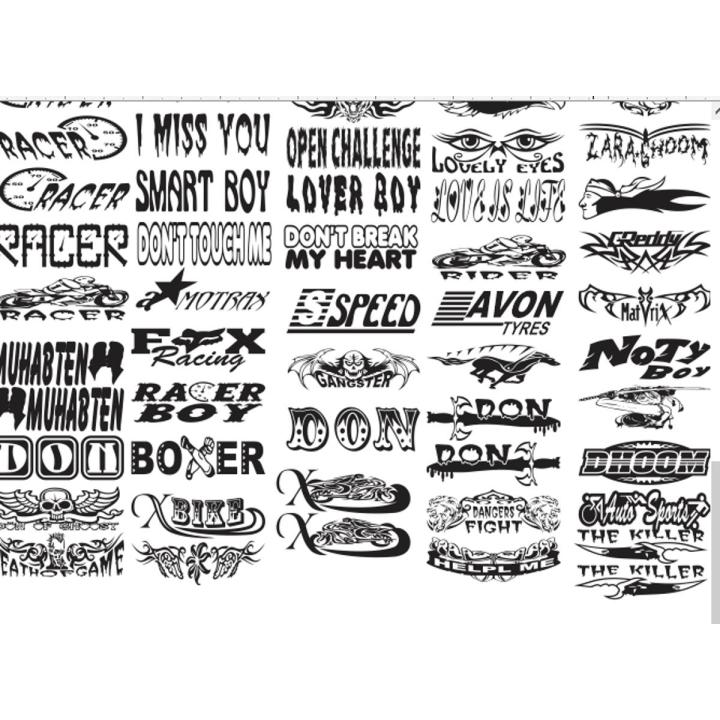 Bike  CAR Stickers 6*4 SIZE