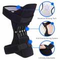 Power Knee Joint Support Pads - Breathable Non-Slip Power Lift Knee Stabilizer Boosters Pads - Pair of 2 - Black. 