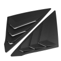 For Honda Civic 2022 2023 Sedan Rear Side Vent Quarter Window Louver Shutter Cover Matte Black Car Accessories. 