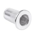 M5 Aluminium Threaded Rivnuts Flat Head Rivet Nuts Nutserts 100pcs. 