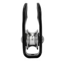 26KN Aluminium Alloy Heavy Duty Single Swivel Rope Pulley Block for 12mm Climbing. 