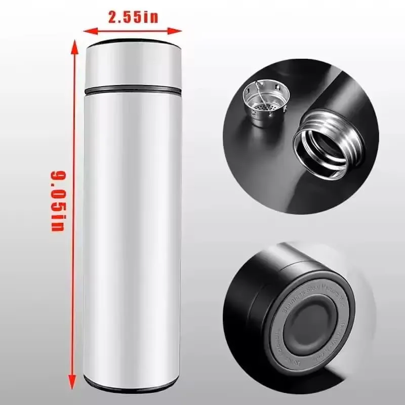 500ml LED Temperature Water Bottle
