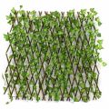 Extension Type Garden Buildings Fence Artificial Green Leaf Branch Bucolic Mula Net Wooden Wall Decor - Small. 