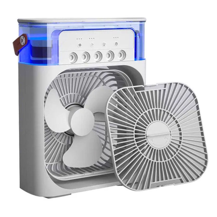 Portable Air Conditioner - Small Personal Air Cooler Quiet AC Portable Mini Computer Cooling Fan USB Powered 1/2/3H Timer, 3 Speed