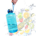 QuiFit 3.8L 128OZ Motivational Gallon Water Bottle with Locking Flip-Flop Lid and Time Marker BPA Free Large Tumbler Leak-Proof Durable Bottles for Fitness Outdoor Enthusiasts. 