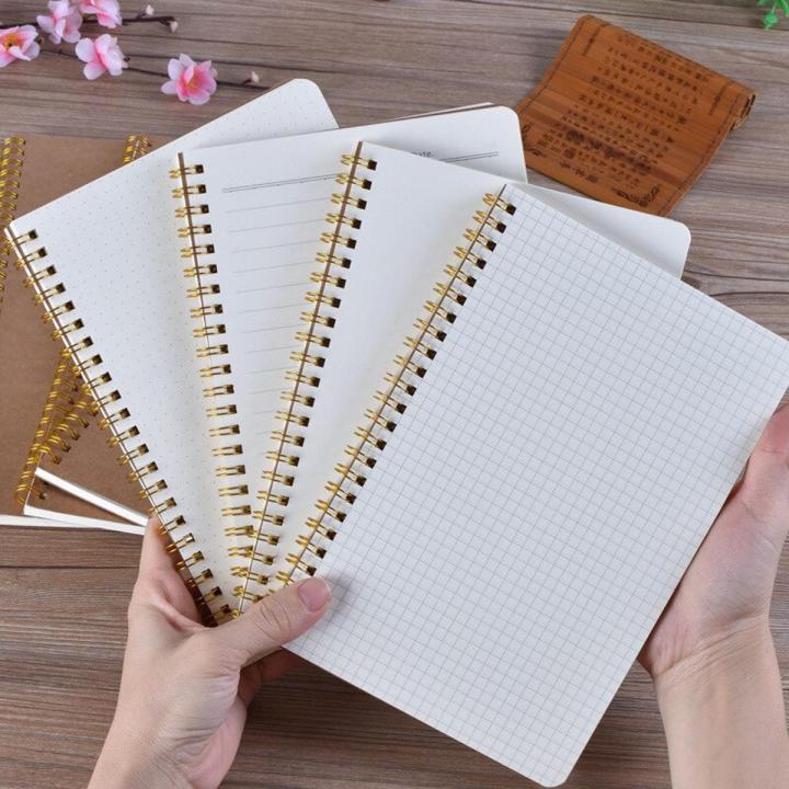 1PCS Notebook A5 Diary Notebook Medium Kraft Grid Dot Blank Daily Weekly Planner Book Time Management Planner School Supplies