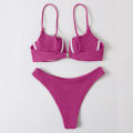 Green Home Women Bikini Set Slim Fit V Neck Backless Women Bathing Suit. 
