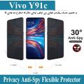Vivo Y91c Privacy Tempered Glass (No Black Border) Anti Spy Flexible Screen Protector. 