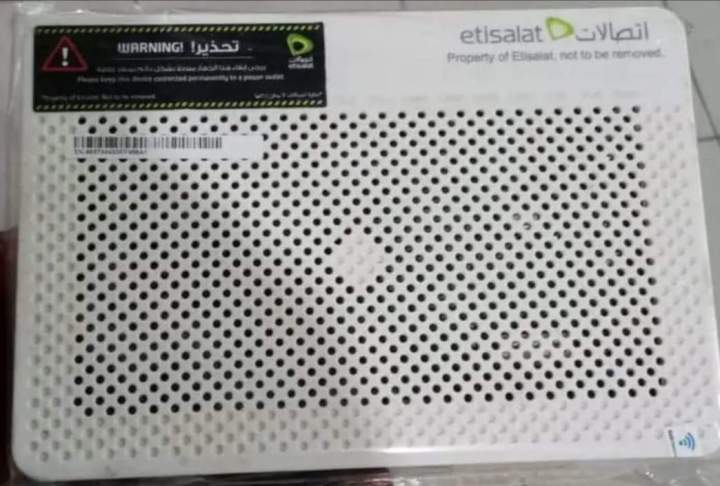 Etisalat Gigabit Onu (GPON) With Adopter Branded Without Wifi  100% Ok
