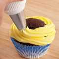 1M Stainless Steel Nozzle Open Star Tip Pastry Cookies Tools Icing Piping Nozzles Cake Decorating Cupcake Creates Drop Flower #1M. 