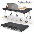 Multifunctional Versatile Foldable Laptop Desk Portable and Lightweight Stand for Bed, Couch, Breakfast, Work, Reading and Writing, Lap Table with Large Tray (A2zee Shopping). 