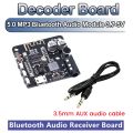 BT5.0 Audio Pro Receiver with AUX Audio Cable MP3 Bluetooth Decoder Lossless Car Speaker Audio Amplifier Board. 