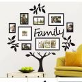 3D Wooden Wall Family Photo / Picture Tree With Picture Large Size Frames, Wooden Family Tree Photos Frame, Modern home decor Home Decore Stylish Wall Design Home Decoration Wall Hanging Wall Art For Gifts Wall Sticker Sets Decoration For Home Decor. 
