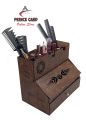 Makeup Organizer with drawer I Desk and table cosmetic organizser I Makeup storage box I Paint brush holder. 