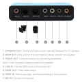 Sound Card,6 Channel External Sound Card USB 2.0 External 7.1 5.1 Surround Sound Optical S/PDIF Audio Sound Card Adapter. 