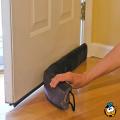 UNDER DOORS & WINDOWS. ADJUSTABLE TWO SIDED STOP COLD AIR DRAFT DOOR SEAL. 