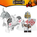 Lego ancient Roman soldier Spartan warrior Templar Knight X0316 assembled building block minifigure toy. 