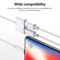 2 in 1 Audio Adapter for iPhone Charging Plus Earphones - Lighting 3.5mm to Headphone Splitter. 