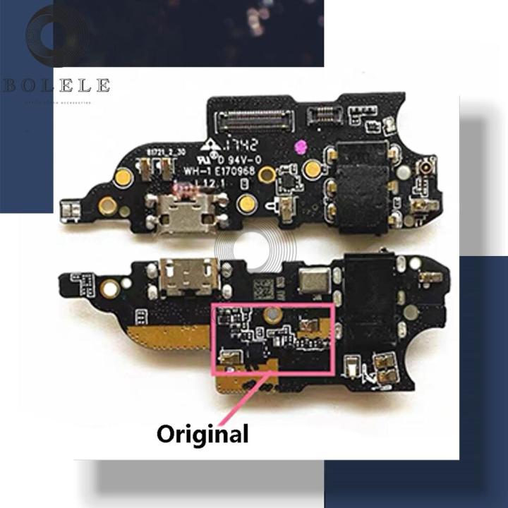 Original For Meizu M6 Note USB Charge Port Dock Plug Board Charger Connector Charging Flex Cable Microphone Headphone Jack Audio