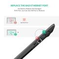 Lenovo K33905 USB Network Adapter Ethernet RJ45 LAN 20cm 43R8812 43R8813,USB 2.0 to 10/100 Network Adapter, USB to RJ45 Lan Wired Adapter for Nintendo Switch, Wii, Wii U, Macbook, Chromebook, Windows 10, 8.1, Ma c OS 10.13, Surface Pro Linux Black. 