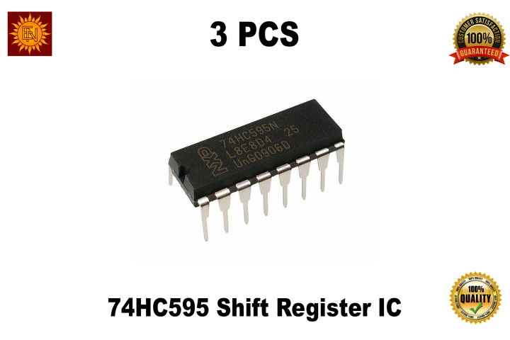 74HC595 Shift Register IC (8-Bit Serial to Parallel) 74HC595 IC ...