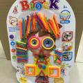 Magic Stick Blocks Colorful Dream Blocks Plastic Building Stick Kits - 98 Pcs - Teeli Blocks. 