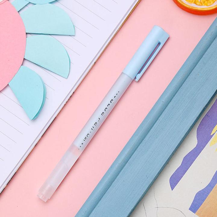 Solid Glue Stick Pen Shape Candy Color Quick-drying High Viscosity Creative Stud