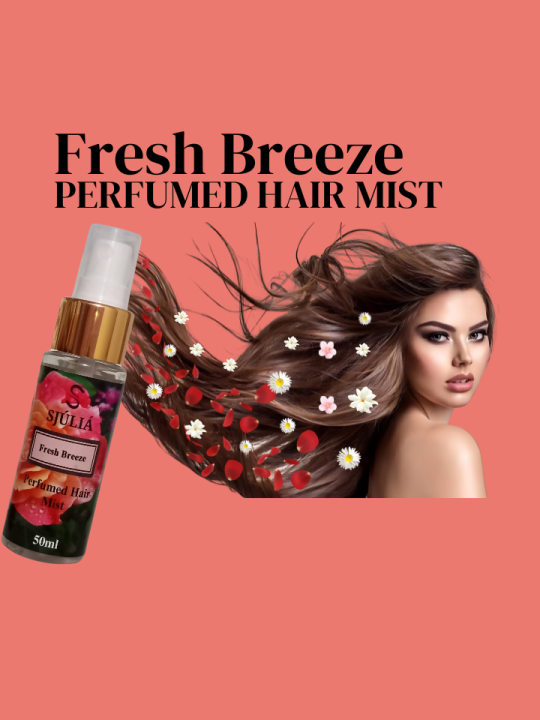 Fresh Breeze - Perfumed Hair Mist - Oriental Floral Fragrance - Fragrance with Haircare - SJULIA