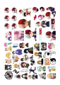 A4 anime sticker sheet uncut | wall poster  Naruto one piece spy x family phone jujutsu kaisen | gojo sticker, attack on titan , Levi , fruits basket. 