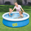 Bestway Inflatable Fast Set Swimming Pools Collection: Water Fun Indoor & Outdoor Picnic With Family Fast, Easy & Simple to Assemble, Water Splash Pool Party, Filter or Non Filter Pool Kids Water Game Swim Play Bath Pool & Swimming Pool For Kids & Adults. 