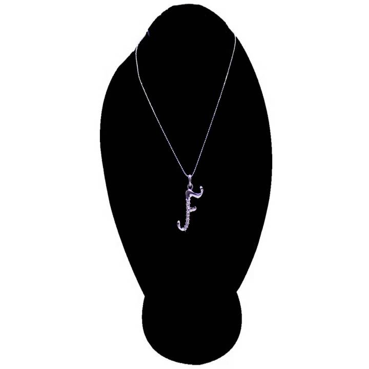 Silver%20Stainless%20Steel%20-%20J%20-%20Letter%20Stone%20Pendant%20For%20Women%20/%20Girls%20-%20J%20-%20Image%202