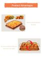 Oven Baking Tray 2 Piece Nonstick Copper Crisper Tray And Basket For Baking And Crispy Food Air Fryer Tray Kitchen Accessories. 