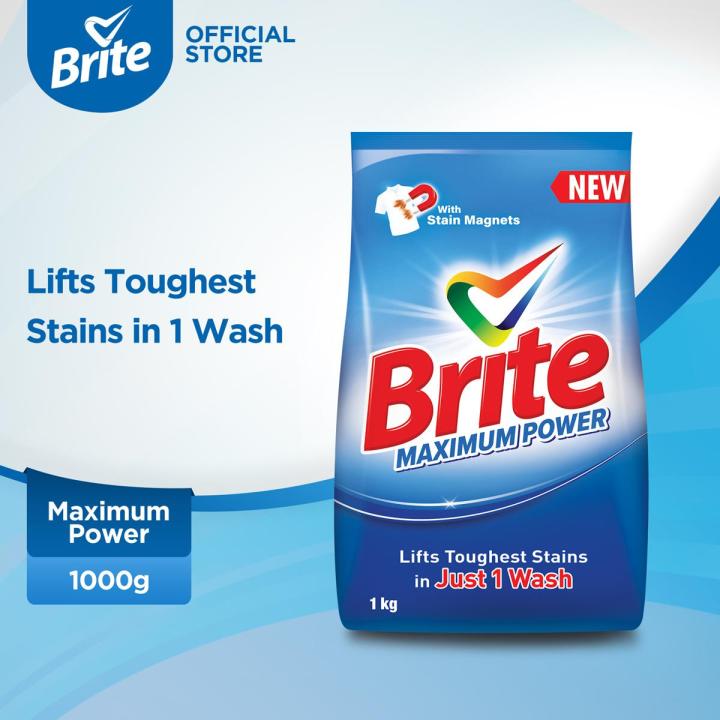 Brite Maximum Power 1kg - Detergent Washing Powder