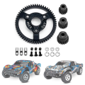 Steel 0.8M 32P Spur Gear with Pinion Gear for Traxxas Slash 2WD VXL Bandit Rustler Stampede Drag Slash Accessories ,58T. 