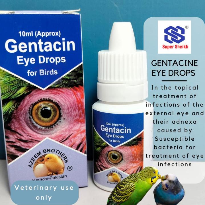 Gentacin Eye Drops For Birds - Pigeons - Parrots - Finches