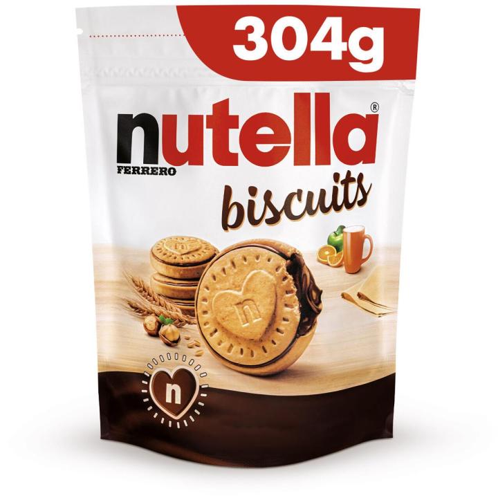 Ferrero Nutella Biscuits 304 gram Pouch (Made in Italy)