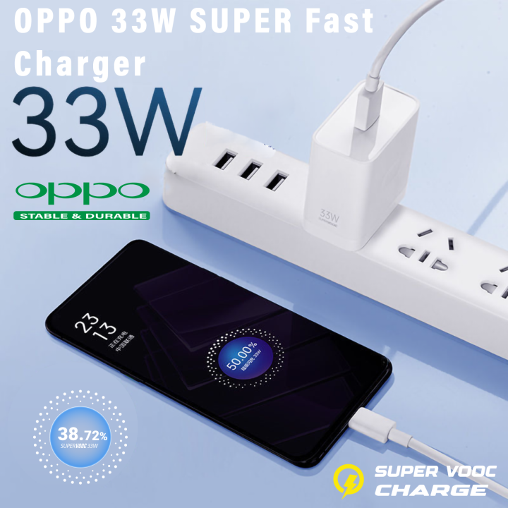 Oppo%2033W%20Super%20Vooc%20Charger%20with%20Type%20C%20Cable,%20Fast%20Charging%20Adapter%20for%20Find%20N,%20A74,%20A95,%20F17,%20F19,%20F21%20Pro,%20K10%20and%20More%20Devices%20-%20Image%202