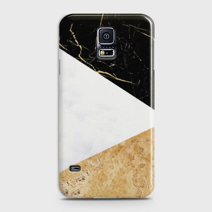 Samsung S5 Cover - SkinLee HQ Hard Case - Gold Marble collage - SKINLEE-156-1-32-93